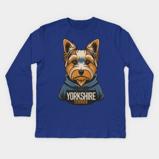 Yorkshire Terrier Kids Long Sleeve T-Shirt
